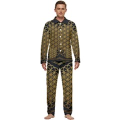 Horizon Sempiternal Bring Abstract Pattern Men s Long Sleeve Velvet Pocket Pajamas Set by Bakwanart