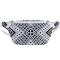 Black And White Modern Texture Seamless Print Fabric Pattern Waist Bag  View1