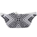 Black And White Modern Texture Seamless Print Fabric Pattern Waist Bag  View2