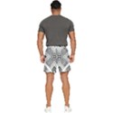 Black And White Modern Texture Seamless Print Fabric Pattern Men s Runner Shorts View4