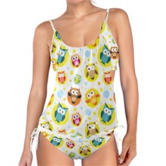 Owl Bird Cartoon Tankini Set by Bakwanart