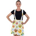 Owl Bird Cartoon Velvet Suspender Skater Skirt View1