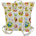 Owl Bird Cartoon Buckle Up Backpack View3