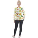 Owl Bird Cartoon Velvet Zip Up Jacket View2