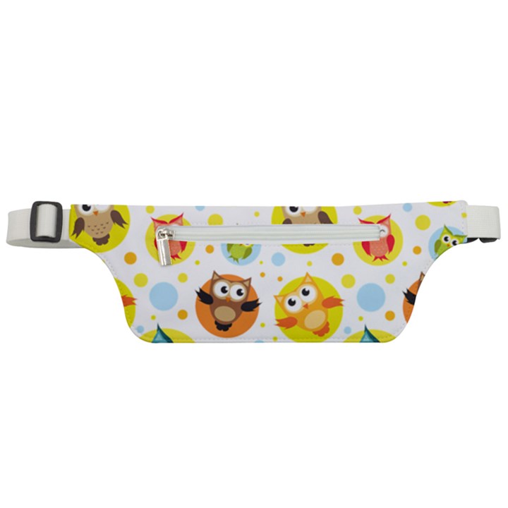 Owl Bird Cartoon Active Waist Bag