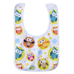 Owl Bird Cartoon Baby Bib by Bakwanart