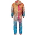 Multicolored Geometric Origami Idea Pattern Hooded Jumpsuit (Men) View2