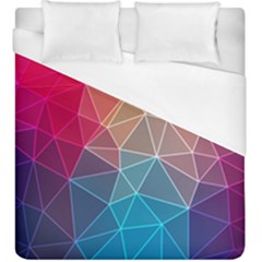 Multicolored Geometric Origami Idea Pattern Duvet Cover (king Size) by Bakwanart