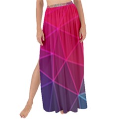 Multicolored Geometric Origami Idea Pattern Maxi Chiffon Tie-up Sarong by Bakwanart