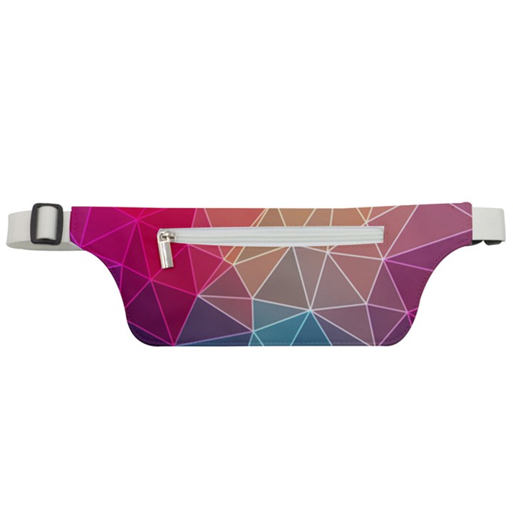 Multicolored Geometric Origami Idea Pattern Active Waist Bag