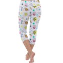 Summer Pattern Colorful Drawing Doodle Capri Yoga Leggings View4