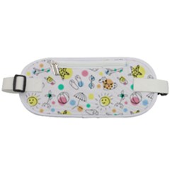 Summer Pattern Colorful Drawing Doodle Rounded Waist Pouch