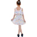 Spirals Twirls Abstract Geometric Art Pattern Kids  Shoulder Cutout Chiffon Dress View2