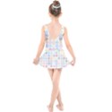 Spirals Twirls Abstract Geometric Art Pattern Kids  Skater Dress Swimsuit View2