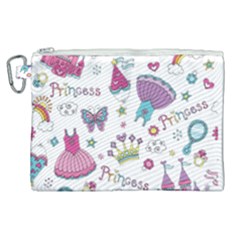 Princess Element Background Material Canvas Cosmetic Bag (xl) by Bakwanart