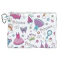 Princess Element Background Material Canvas Cosmetic Bag (XL) View1