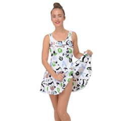 Giant Panda Bear Pattern Inside Out Casual Dress by Bakwanart