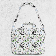 Giant Panda Bear Pattern Macbook Pro 13  Shoulder Laptop Bag  by Bakwanart