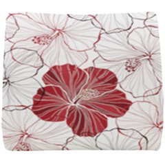 Red Hibiscus Flowers Art Seat Cushion