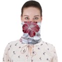 Red Hibiscus Flowers Art Face Covering Bandana (Adult) View1