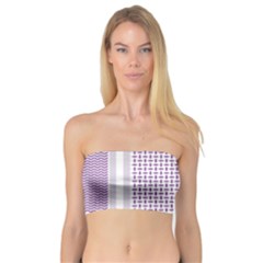 Square Purple Pattern Bead Purple Keffiyeh Purple Geometric Headdress Angle Violet Rectangle Bandeau Top by Bakwanart