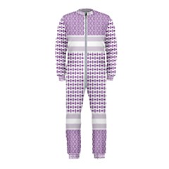 Square Purple Pattern Bead Purple Keffiyeh Purple Geometric Headdress Angle Violet Rectangle Onepiece Jumpsuit (kids) by Bakwanart