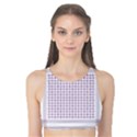 Square Purple Pattern Bead Purple Keffiyeh Purple Geometric Headdress Angle Violet Rectangle Tank Bikini Top View1