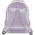 Square Purple Pattern Bead Purple Keffiyeh Purple Geometric Headdress Angle Violet Rectangle Rounded Multi Pocket Backpack View3