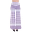 Square Purple Pattern Bead Purple Keffiyeh Purple Geometric Headdress Angle Violet Rectangle So Vintage Palazzo Pants View1