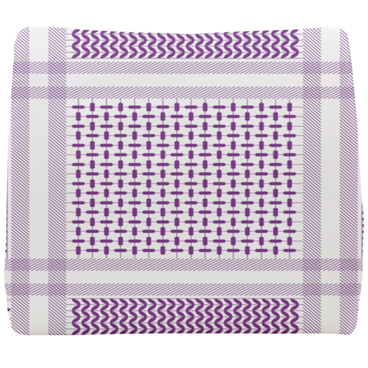 Square Purple Pattern Bead Purple Keffiyeh Purple Geometric Headdress Angle Violet Rectangle Seat Cushion