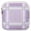 Square Purple Pattern Bead Purple Keffiyeh Purple Geometric Headdress Angle Violet Rectangle Mini Square Pouch View1