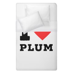 I Love Plum Duvet Cover (single Size) by ilovewhateva