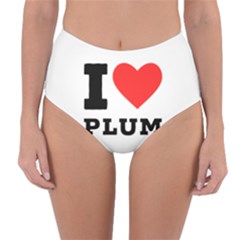 I Love Plum Reversible High-waist Bikini Bottoms by ilovewhateva