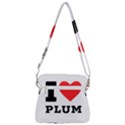 I love plum Zipper Messenger Bag View3