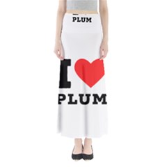 I Love Plum Full Length Maxi Skirt by ilovewhateva