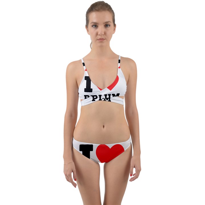 I love plum Wrap Around Bikini Set