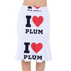 I Love Plum Short Mermaid Skirt by ilovewhateva