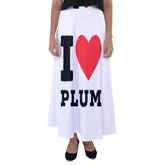 I Love Plum Flared Maxi Skirt by ilovewhateva