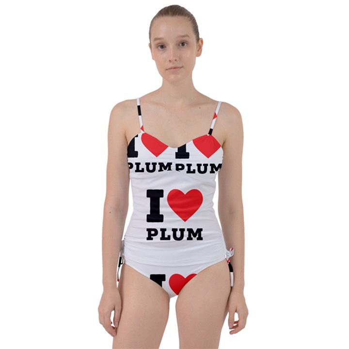 I love plum Sweetheart Tankini Set