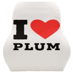 I Love Plum Car Seat Back Cushion  by ilovewhateva