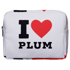 I Love Plum Make Up Pouch (large) by ilovewhateva