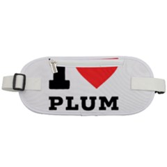 I Love Plum Rounded Waist Pouch by ilovewhateva