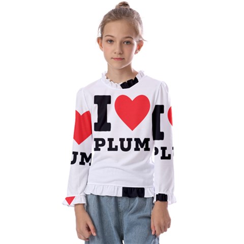 I Love Plum Kids  Frill Detail Tee by ilovewhateva