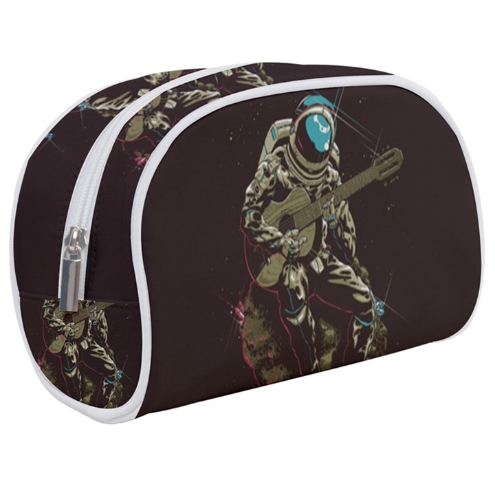 Astronaut Playing Guitar Parody Make Up Case (Medium)