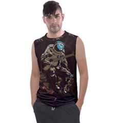 Astronaut Playing Guitar Parody Men s Regular Tank Top by Bakwanart