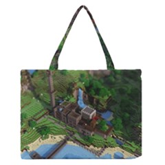 Green Village Miniature Technology Zipper Medium Tote Bag by Bakwanart