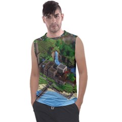 Green Village Miniature Technology Men s Regular Tank Top by Bakwanart