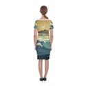 Sea Asia, Waves Japanese Art The Great Wave Off Kanagawa Classic Short Sleeve Midi Dress View2