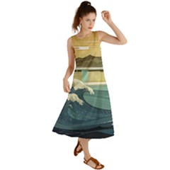 Sea Asia, Waves Japanese Art The Great Wave Off Kanagawa Summer Maxi Dress by Bakwanart