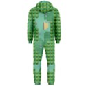 Green Retro Games Pattern Hooded Jumpsuit (Men) View2